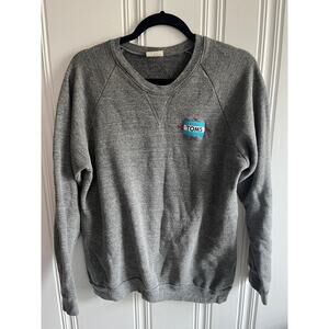 Toms crew sweatshirt gray size large